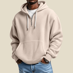 Męska Bluza z Kapturem | Krój Relaxed z Zamkiem i Kieszenią - Arkadya Outlet - Sweaters