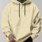 Męska Bluza z Kapturem | Luźny Krój i Kieszeń Kangurka - Arkadya Outlet - Sweaters