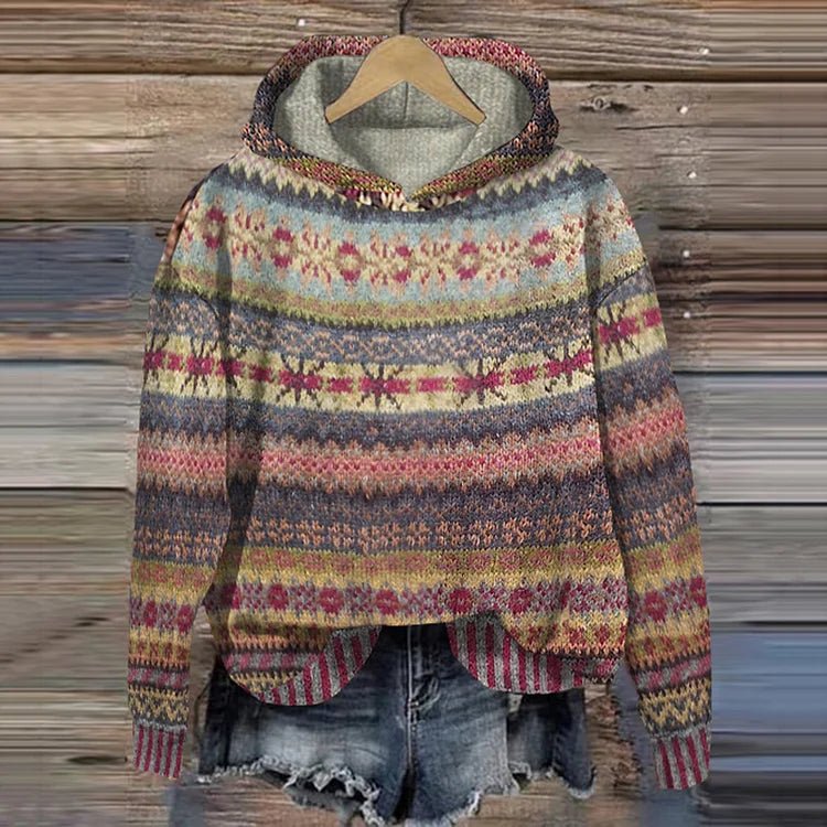 Męska Bluza z Kapturem | Luźny Krój i Swoboda Ruchów - Arkadya Outlet - Sweaters
