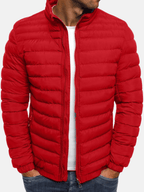 Męska Kurtka Puchowa | Dopasowany Krój z Suwakiem na Całej Długości - Arkadya Outlet - Jackets