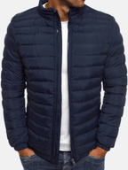 Męska Kurtka Puchowa | Dopasowany Krój z Suwakiem na Całej Długości - Arkadya Outlet - Jackets