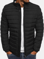 Męska Kurtka Puchowa | Dopasowany Krój z Suwakiem na Całej Długości - Arkadya Outlet - Jackets