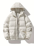 Męska Kurtka Puchowa | Kaptur z Troczkami i Zamkiem z Przodu - Arkadya Outlet - Jackets