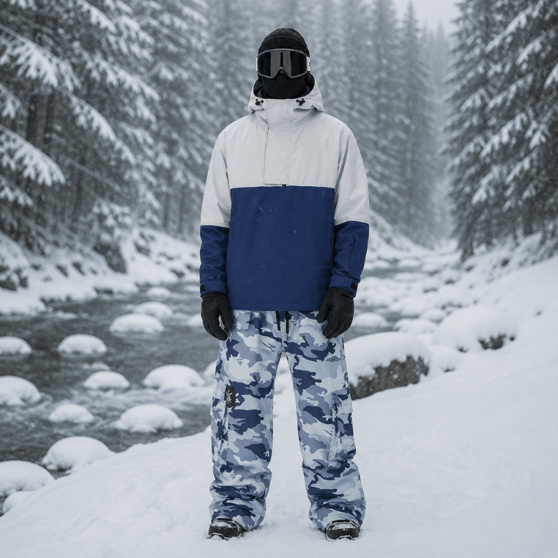 Męski Zestaw Anorak | Kurtka z Kapturem i Spodnie Cargo - Arkadya Outlet - Sets