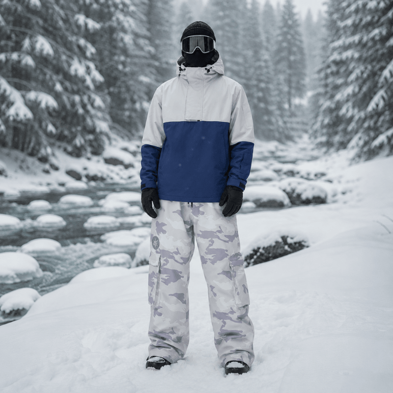 Męski Zestaw Anorak | Kurtka z Kapturem i Spodnie Cargo - Arkadya Outlet - Sets