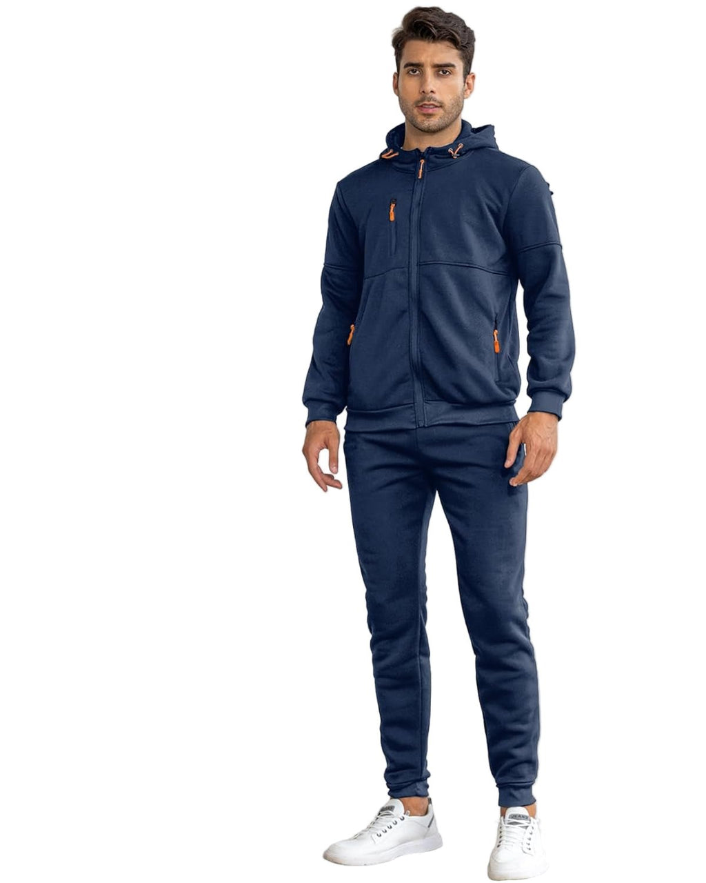 Męski Zestaw Dresowy | Bluza z Kapturem i Spodnie Joggery - Arkadya Outlet - Sets