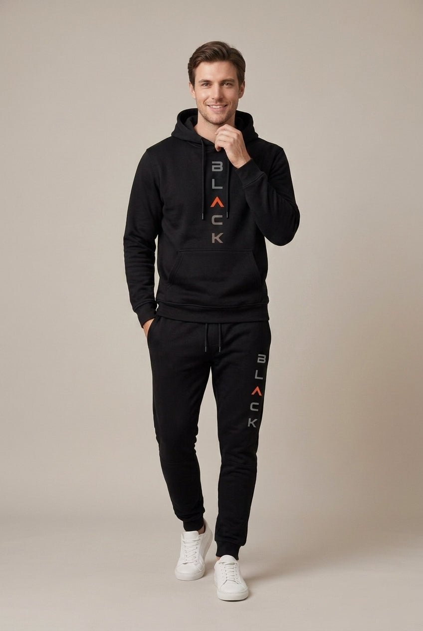 Męski Zestaw Dresowy | Bluza z Kapturem i Spodnie Joggery - Arkadya Outlet - Sets