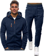 Męski Zestaw Dresowy | Bluza z Kapturem i Spodnie Joggery - Arkadya Outlet - Sets