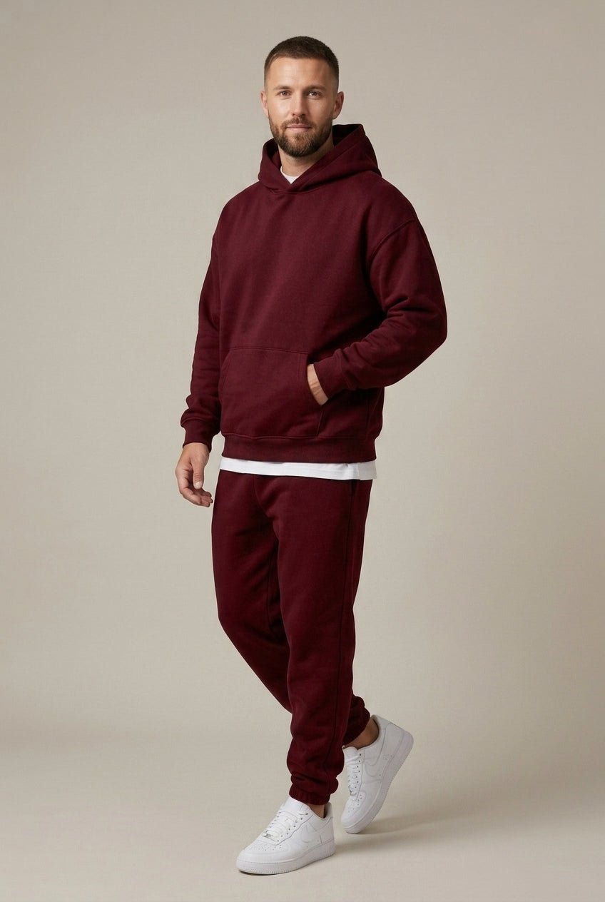 Męski Zestaw Dresowy | Bluza z kapturem i spodnie joggery - Arkadya Outlet - Sets