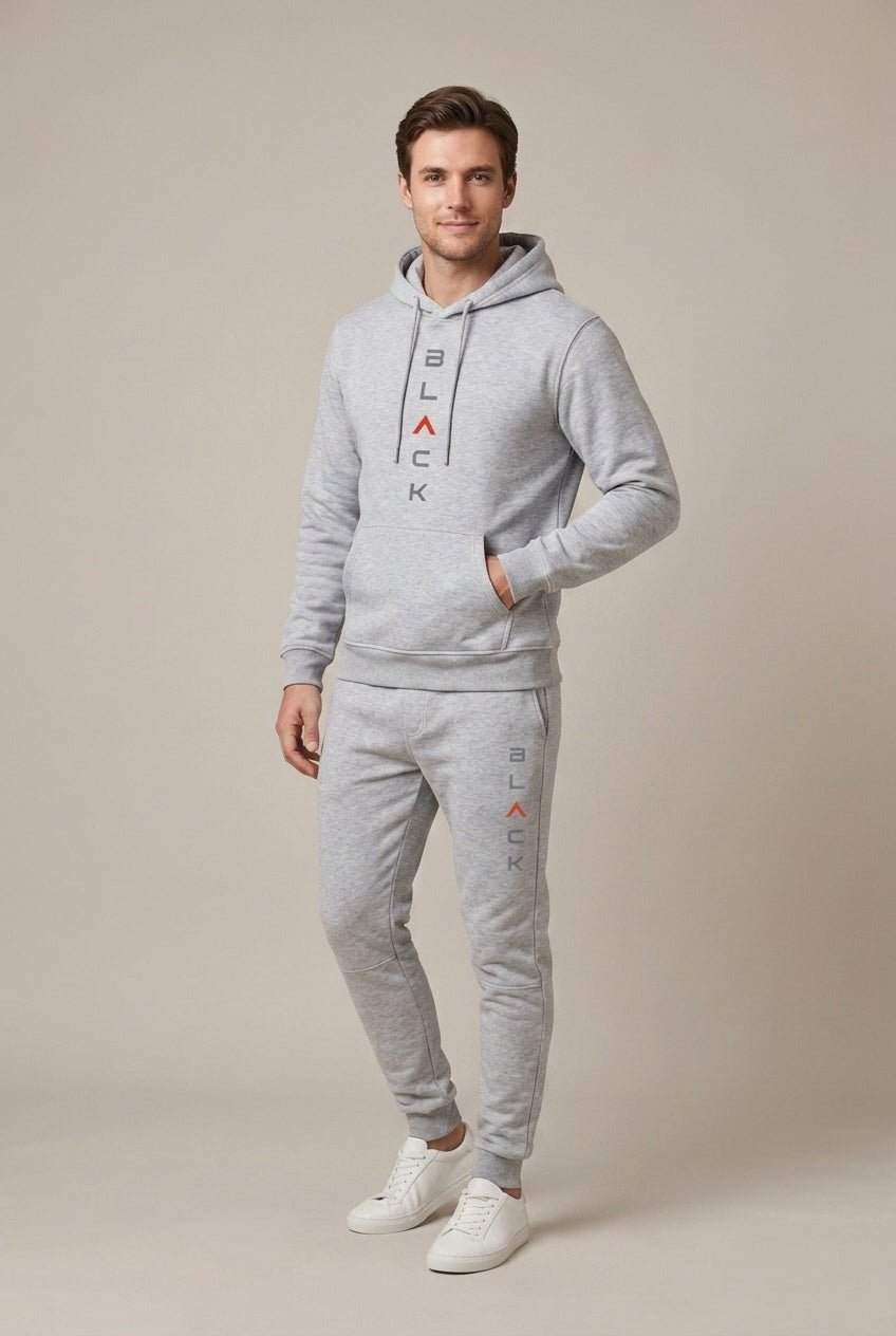 Męski Zestaw Dresowy | Bluza z Kapturem i Spodnie Joggery - Arkadya Outlet - Sets