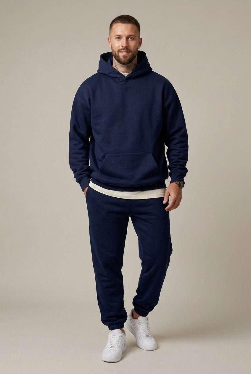 Męski Zestaw Dresowy | Bluza z kapturem i spodnie joggery - Arkadya Outlet - Sets