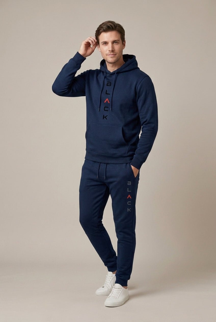 Męski Zestaw Dresowy | Bluza z Kapturem i Spodnie Joggery - Arkadya Outlet - Sets