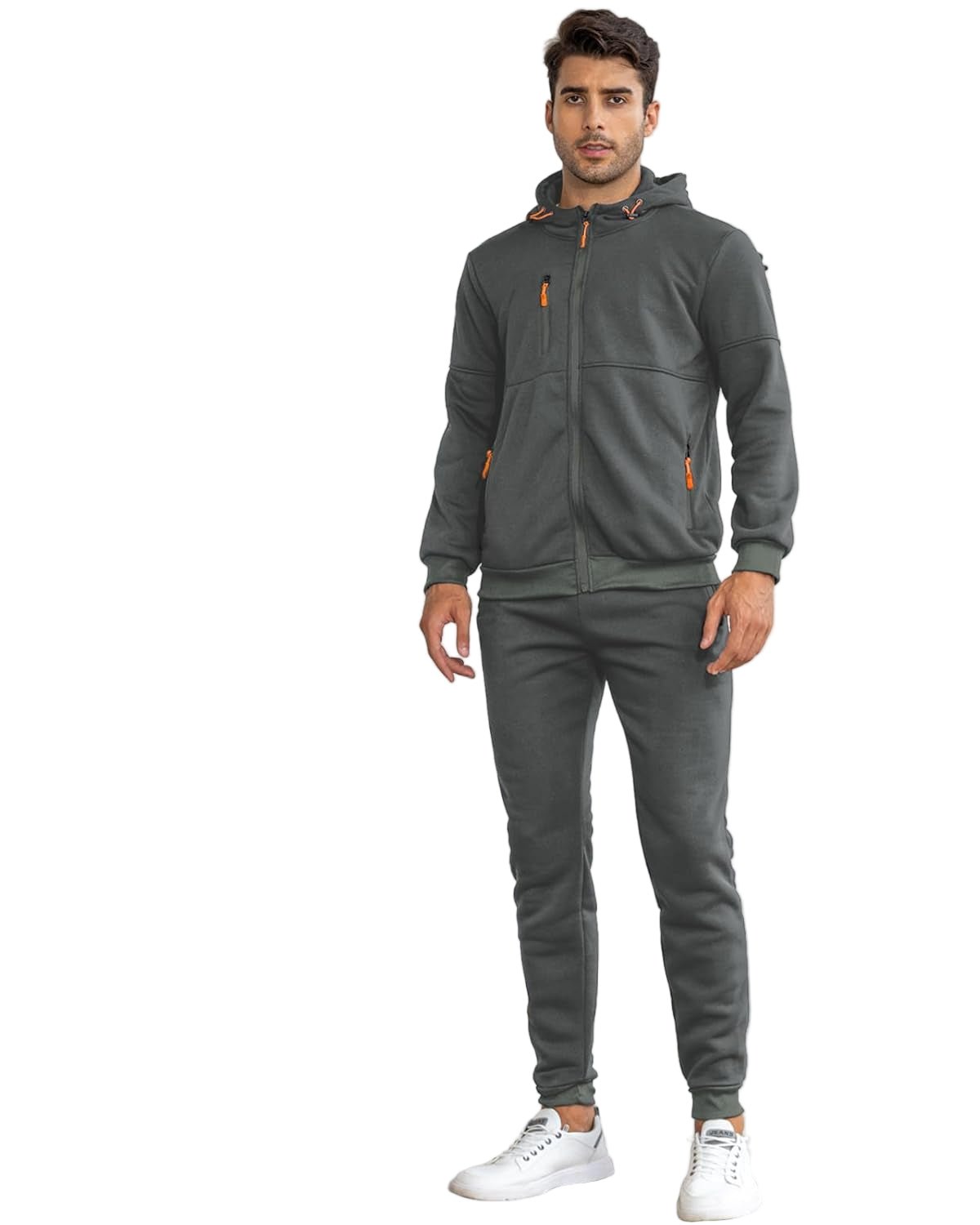 Męski Zestaw Dresowy | Bluza z Kapturem i Spodnie Joggery - Arkadya Outlet - Sets