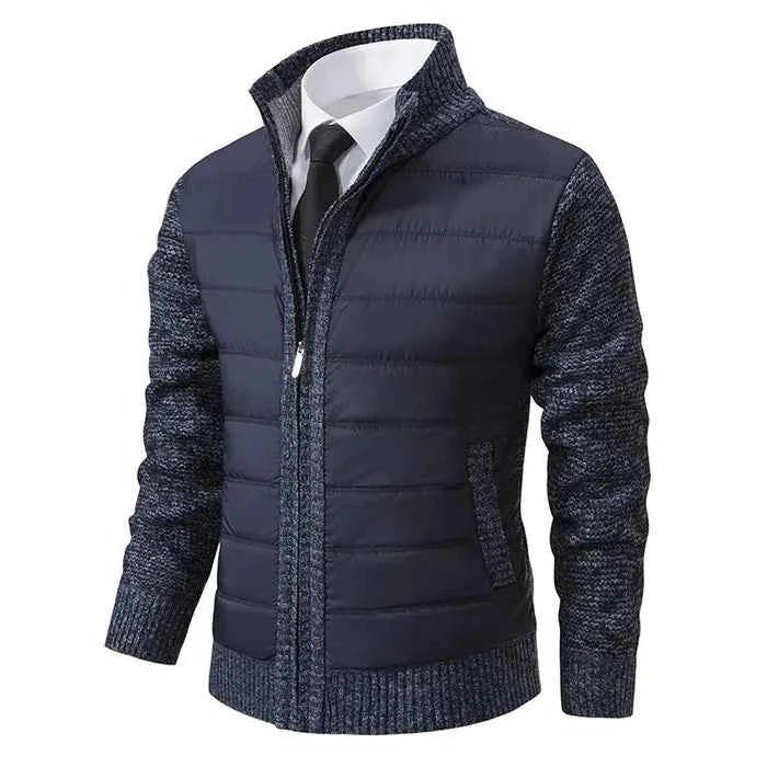 Męski Zestaw | Hybrydowa bluza ze stójką i zamkiem - Arkadya Outlet - Sets