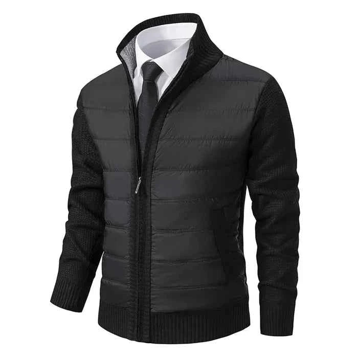 Męski Zestaw | Hybrydowa bluza ze stójką i zamkiem - Arkadya Outlet - Sets