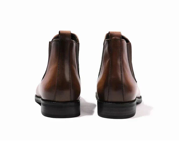 Męskie Botki ze Szpicem | Elastyczne Panele Boczne i Stabilna Podeszwa - Arkadya Outlet - Boots