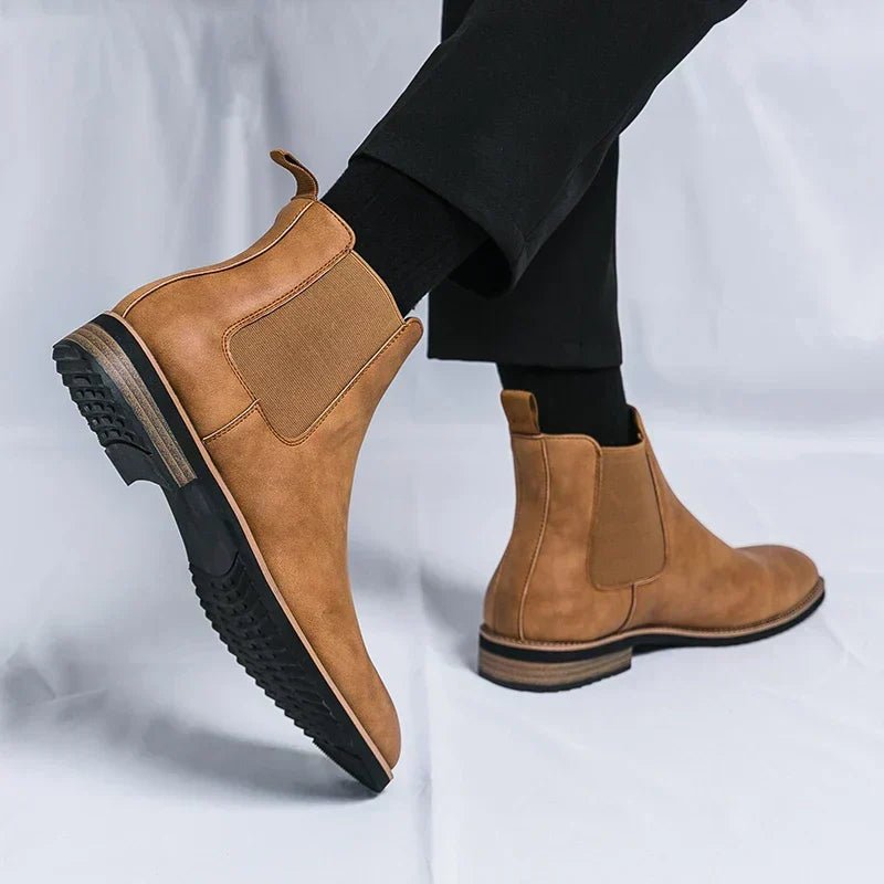 Męskie Buty Chelsea | Wsuwana Konstrukcja za Kostkę - Arkadya Outlet - Shoes