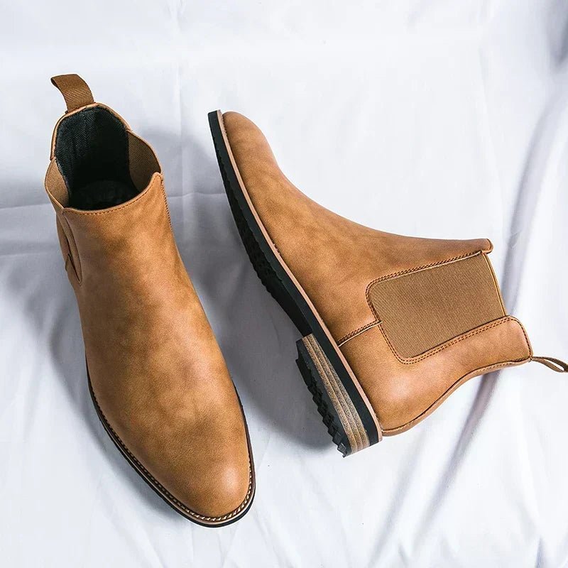 Męskie Buty Chelsea | Wsuwana Konstrukcja za Kostkę - Arkadya Outlet - Shoes