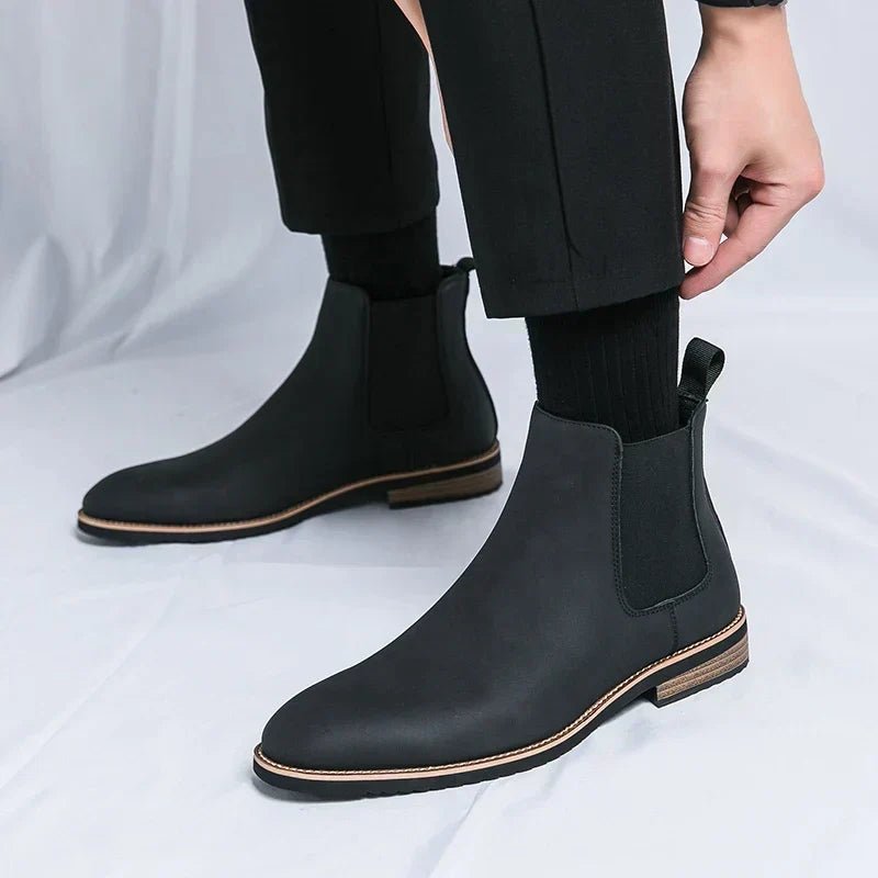 Męskie Buty Chelsea | Wsuwana Konstrukcja za Kostkę - Arkadya Outlet - Shoes