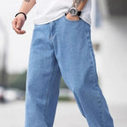 Męskie Dżinsy | Prosta nogawka z kieszeniami bocznymi - Arkadya Outlet - Jeans