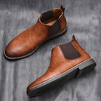 Męskie Sztyblety Chelsea | Wsuwane Botki do Kostki bez Zapięć - Arkadya Outlet - Boots