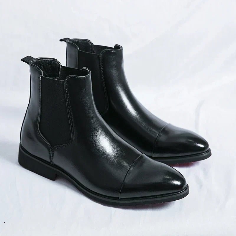 Męskie Sztyblety Chelsea | Wsuwany Krój za Kostkę - Arkadya Outlet - Boots
