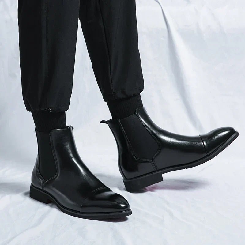 Męskie Sztyblety Chelsea | Wsuwany Krój za Kostkę - Arkadya Outlet - Boots