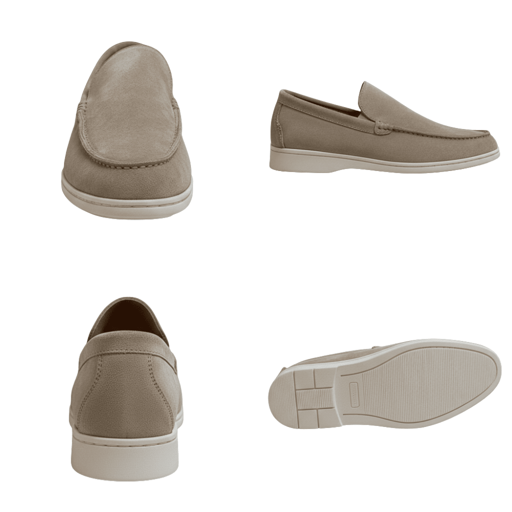 Mokasyny Męskie Wsuwana Lekka Konstrukcja - Arkadya Outlet - Men Shoes