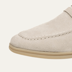Mokasyny męskie wsuwane – ekoskóra, lekka budowa - Arkadya Outlet - Men Shoes