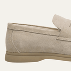 Mokasyny męskie wsuwane – ekoskóra, lekka budowa - Arkadya Outlet - Men Shoes