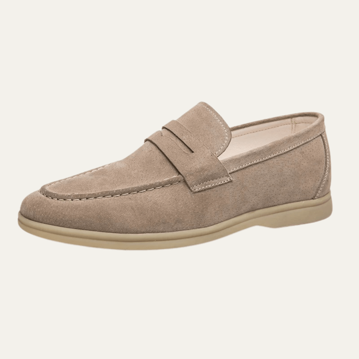Mokasyny męskie wsuwane – ekoskóra, lekka budowa - Arkadya Outlet - Men Shoes
