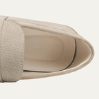 Mokasyny męskie wsuwane – ekoskóra, lekka budowa - Arkadya Outlet - Men Shoes