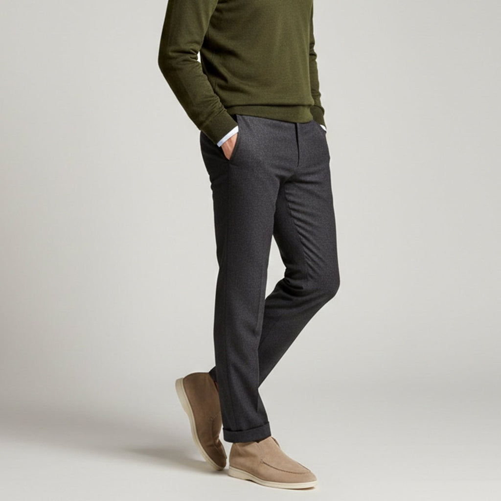 Mokasyny męskie wsuwane – klasyczny fason, niski profil - Arkadya Outlet - Men Shoes