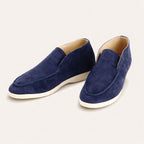 Mokasyny męskie wsuwane – klasyczny fason, niski profil - Arkadya Outlet - Men Shoes