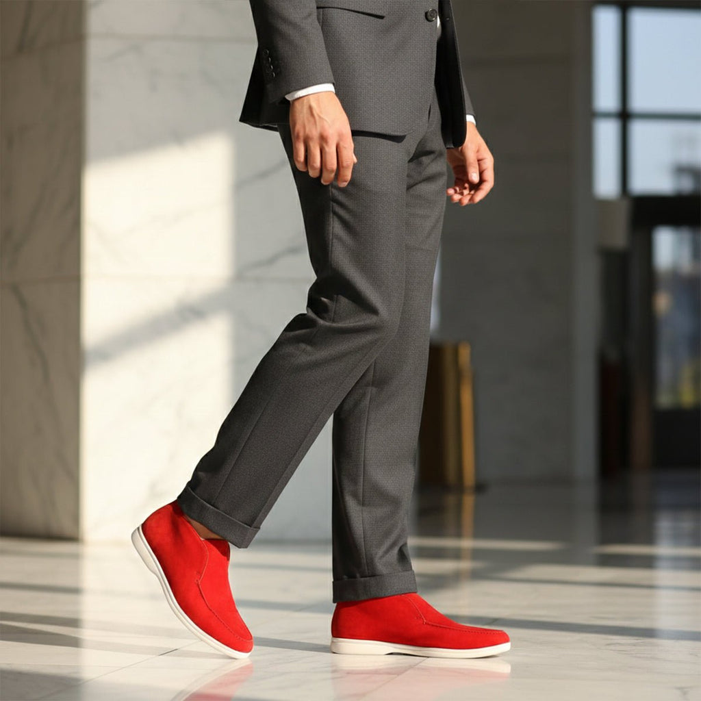 Mokasyny męskie wsuwane – standardowe dopasowanie - Arkadya Outlet - Men Shoes