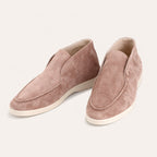 Mokasyny męskie wsuwane – standardowy krój, bez sznurówek - Arkadya Outlet - Men Shoes