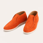 Mokasyny męskie wsuwane – standardowy krój, bez sznurówek - Arkadya Outlet - Men Shoes