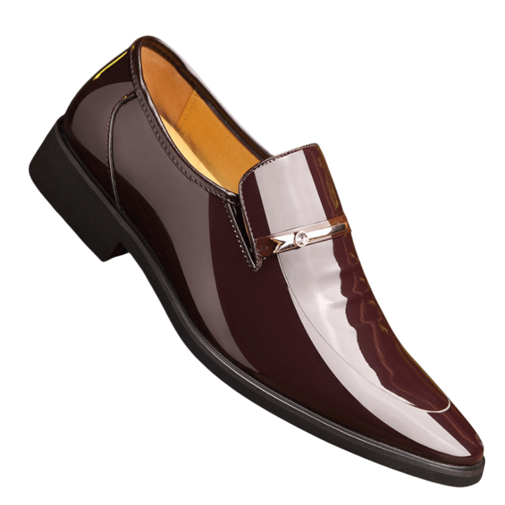 Mokasyny Wizytowe Męskie Wsuwany Szpiczasty Nosek - Arkadya Outlet - Men Shoes