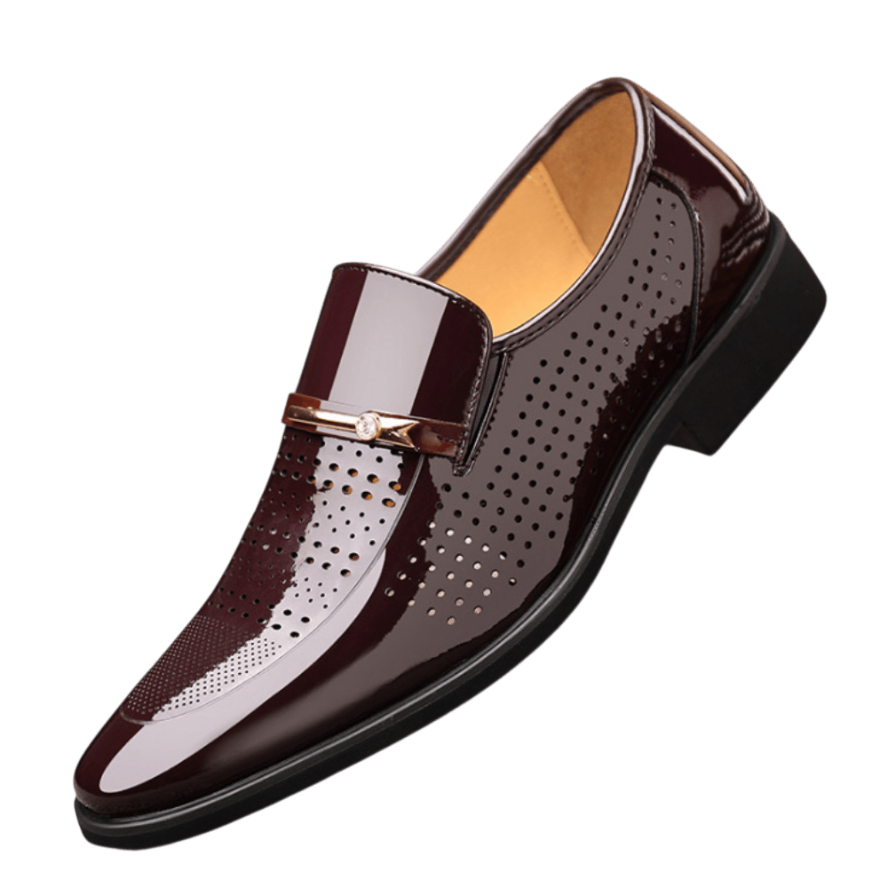 Mokasyny Wizytowe Męskie Wsuwany Szpiczasty Nosek - Arkadya Outlet - Men Shoes