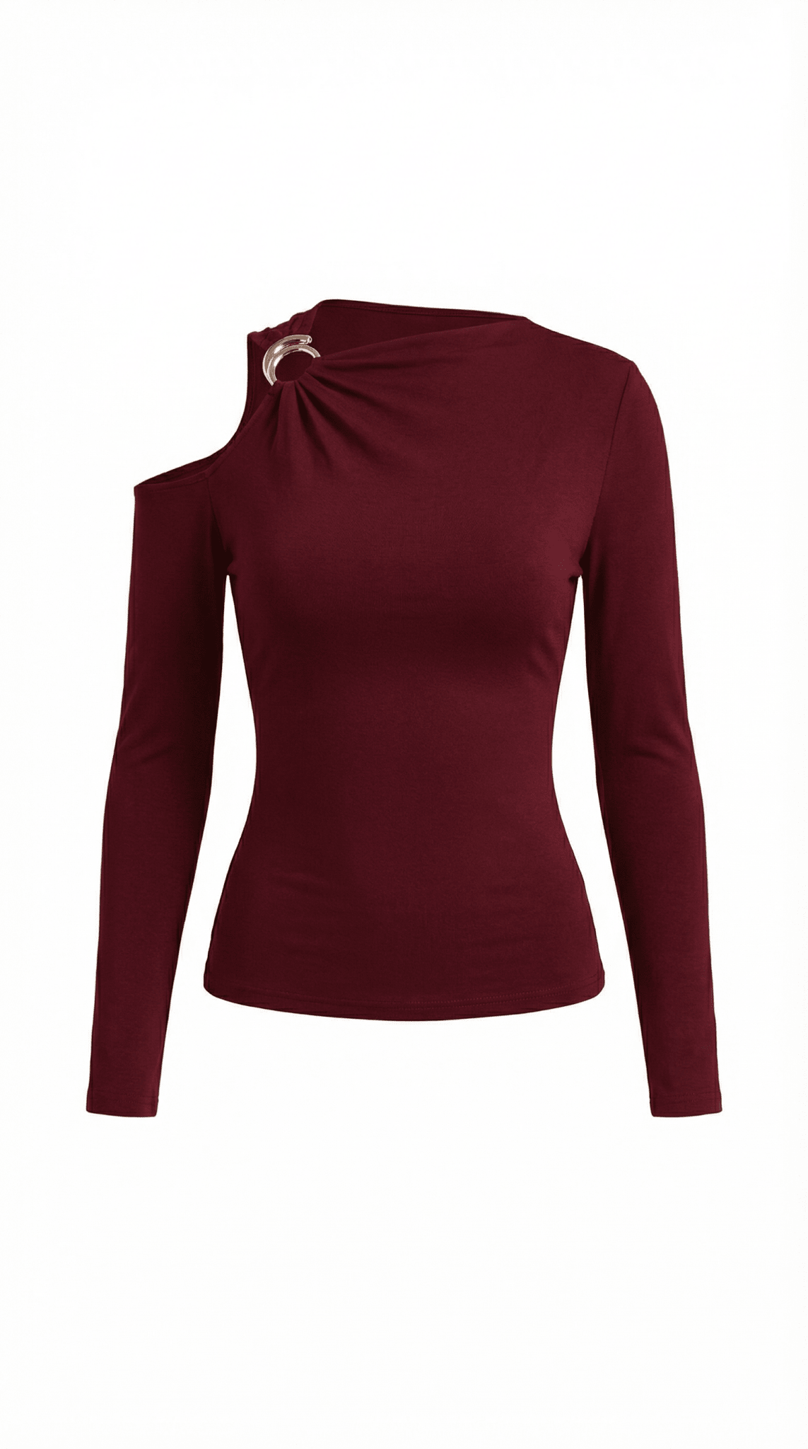 op damski jednoramienny asymetryczny dekolt - Arkadya Outlet - Women Top