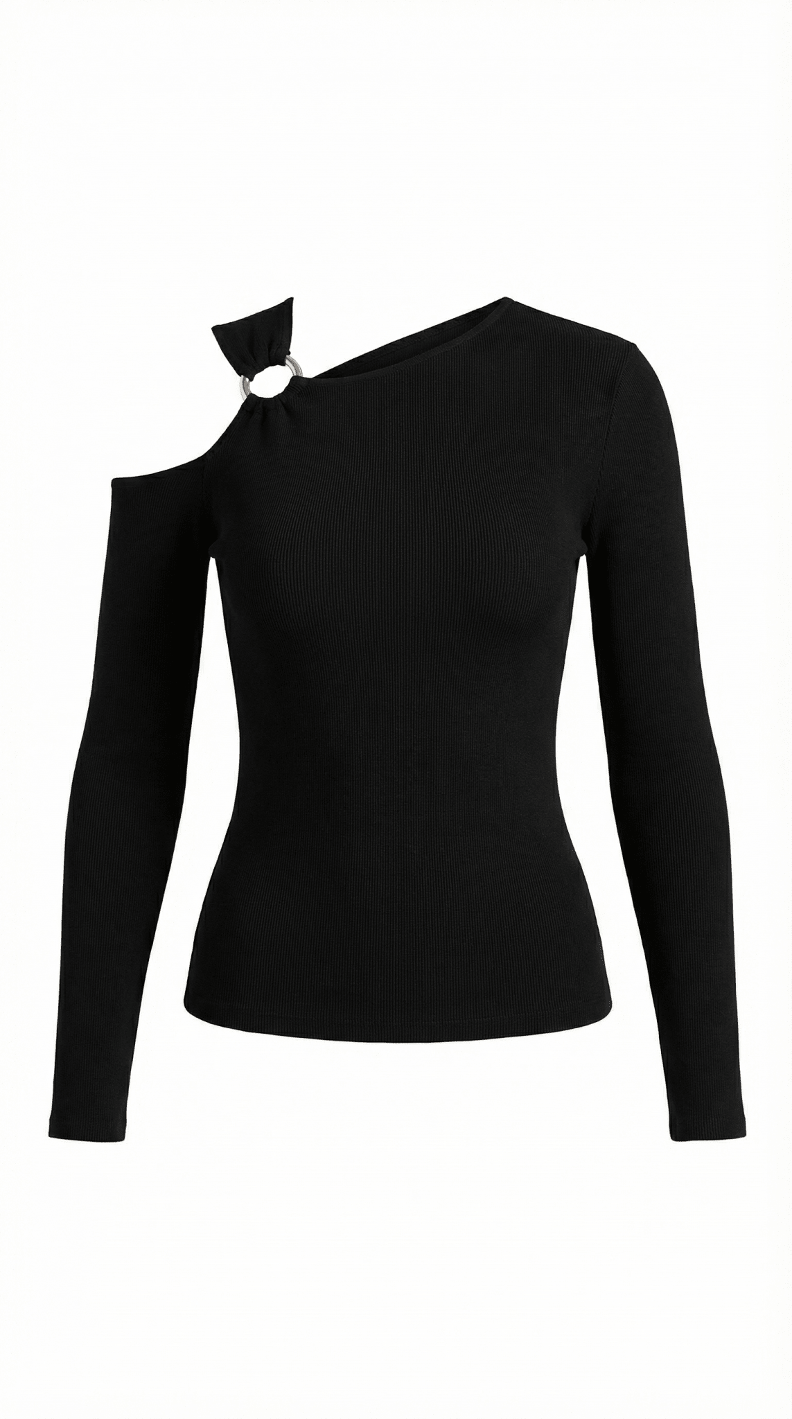 op damski jednoramienny asymetryczny dekolt - Arkadya Outlet - Women Top