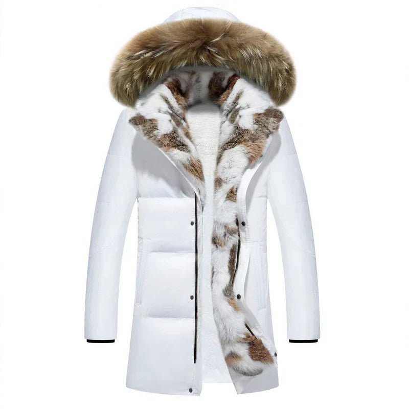 Parka Damska | Długi krój z kapturem i ściągaczem w pasie - Arkadya Outlet - Jackets