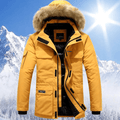 Parka Męska | Ocieplana z kapturem i zamkiem na całej długości - Arkadya Outlet - Jackets