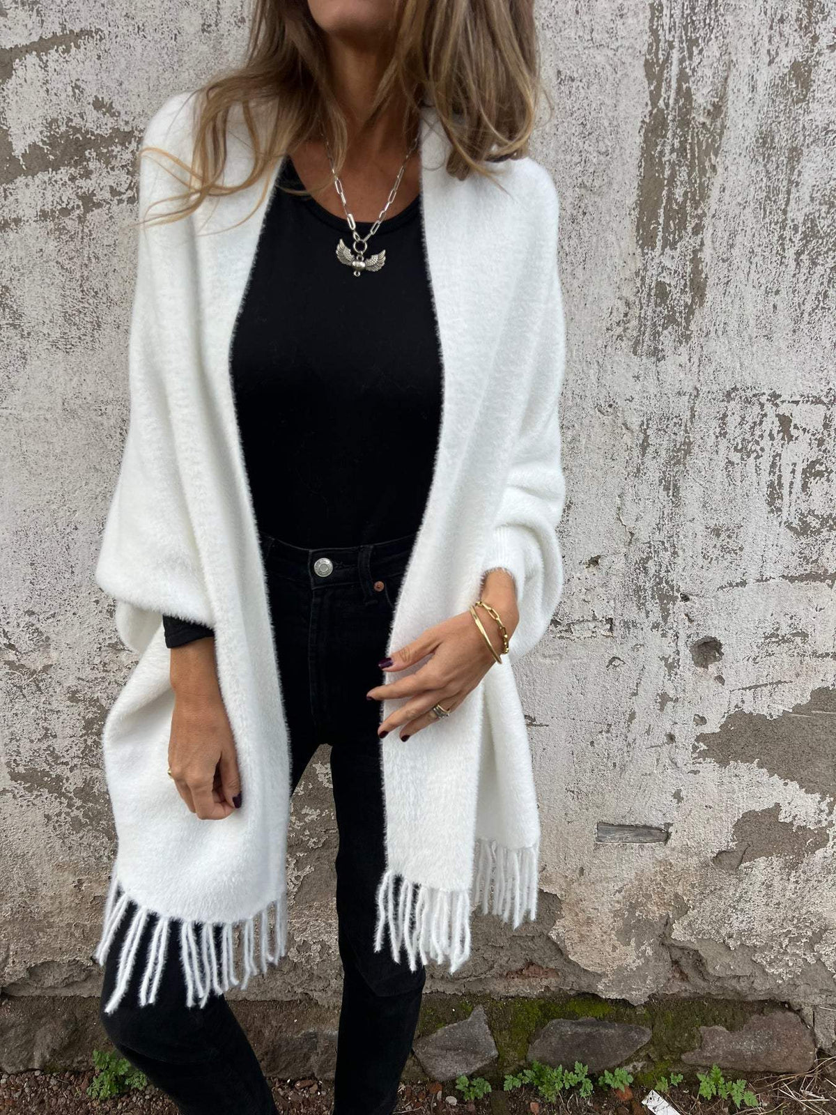 Płaszcz Damski | Długi krój z pełnym pokryciem ramion i bioder - Arkadya Outlet - Coats