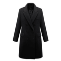 Płaszcz Damski | Dopasowany krój z guzikami i kołnierzem z wcięciem - Arkadya Outlet - Coats