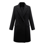 Płaszcz Damski | Dopasowany krój z guzikami i kołnierzem z wcięciem - Arkadya Outlet - Coats