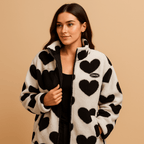 Płaszcz Damski | Dwustronny krój z luźnym dopasowaniem i długimi - Arkadya Outlet - Coats