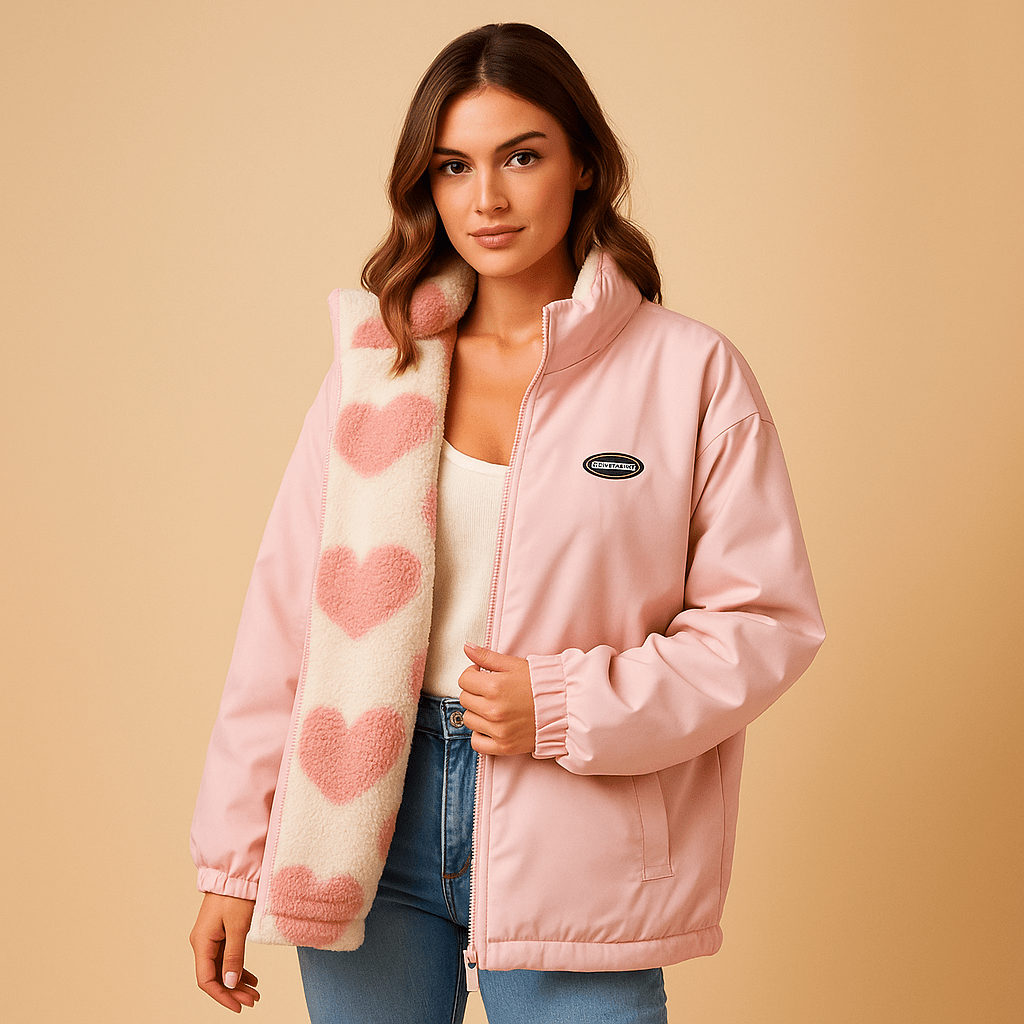 Płaszcz Damski | Dwustronny krój z luźnym dopasowaniem i długimi - Arkadya Outlet - Coats