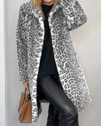 Płaszcz Damski | Krój Oversize z Kołnierzem Wykładanym - Arkadya Outlet - Coats