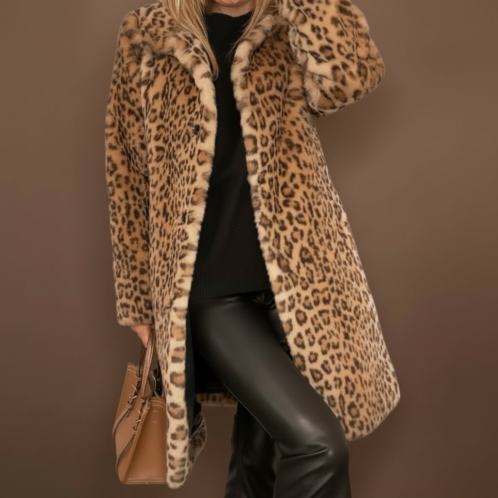 Płaszcz Damski | Krój Oversize z Kołnierzem Wykładanym - Arkadya Outlet - Coats